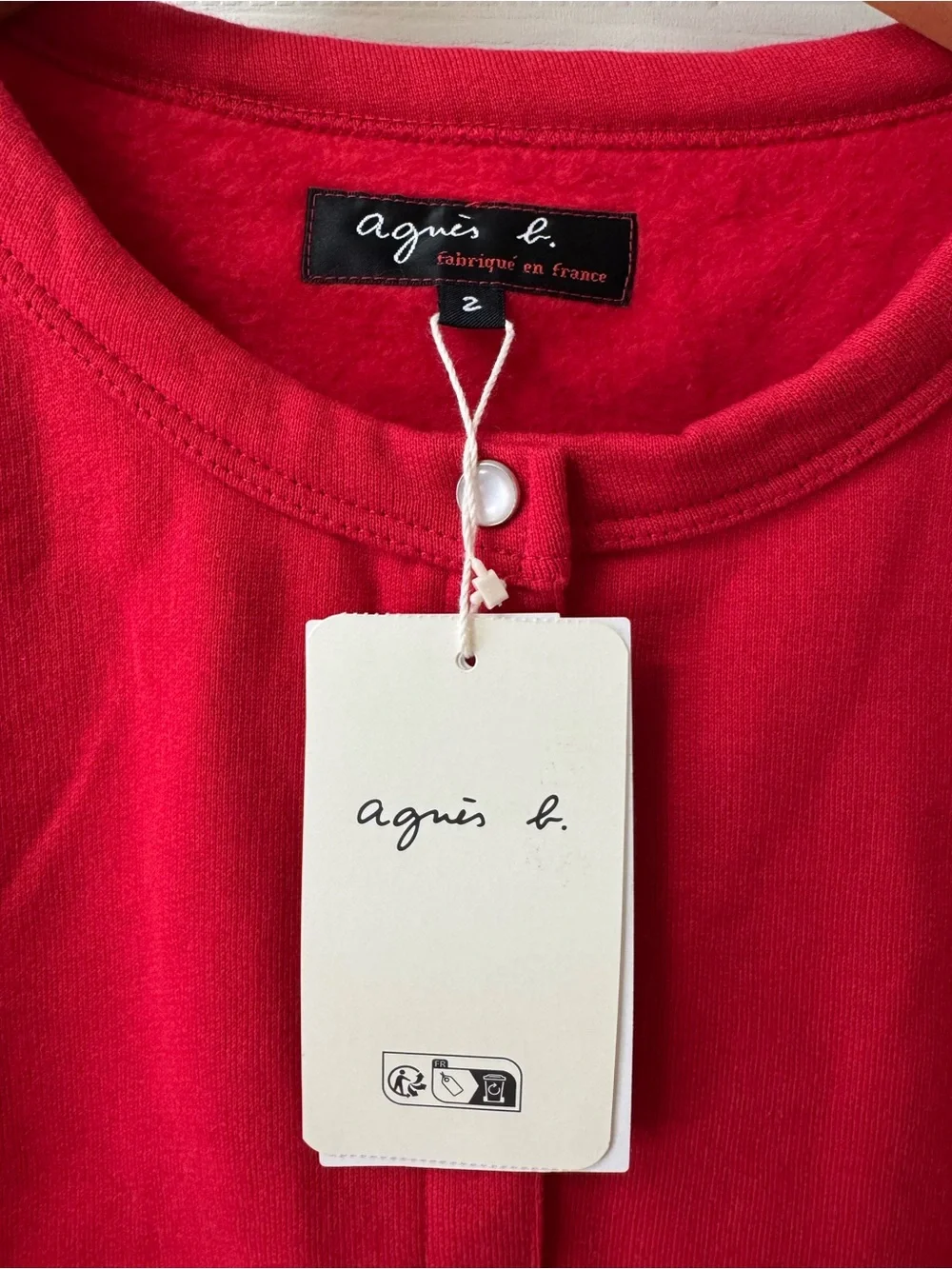 Agnes b.Snap-Front Long Sleeve Top